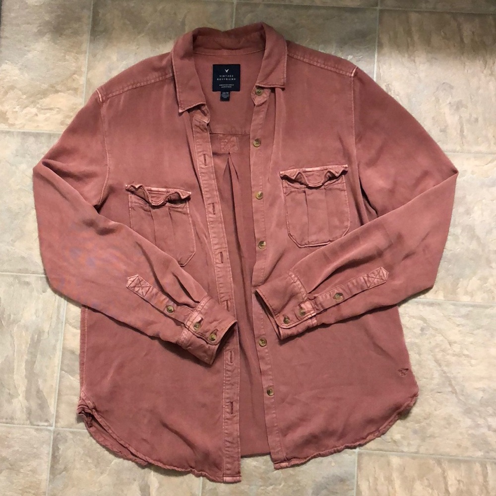 American Eagle Super Soft Vintage Boyfriend Shirt